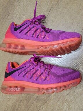 Nike Air Max 2015 Fuchsia Flash Hot Lava Sneakers Women’s 8